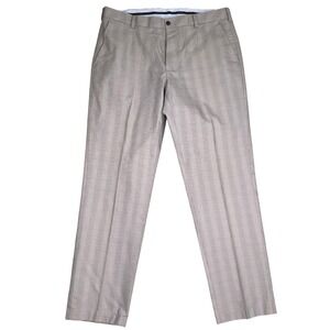 Brooks Brothers Pants Mens 36W 32L Gray Glen Plaid Clark Fit Chino Lightweight